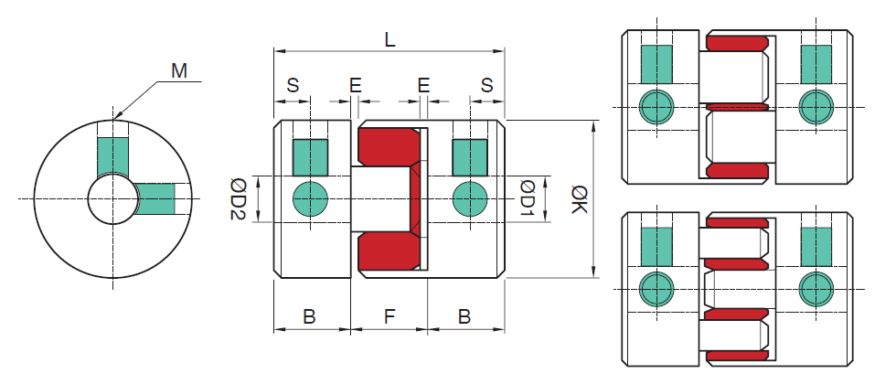 Jaw Couplings - Clamping